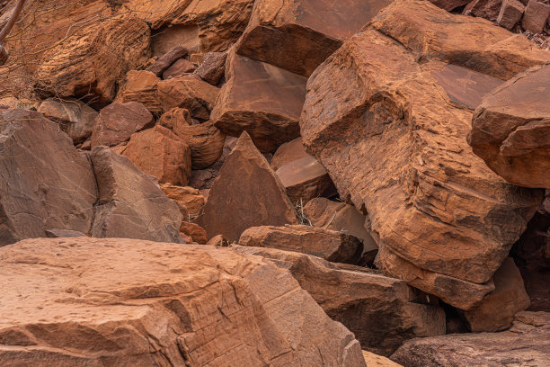 纳米比亚Twyfelfontein的石头背景景观图片下载