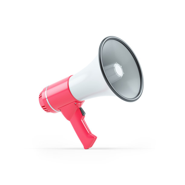 3d插图的扩音器图片下载