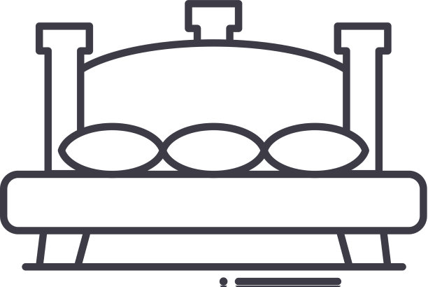 家中沙发图标线性孤立薄图片下载