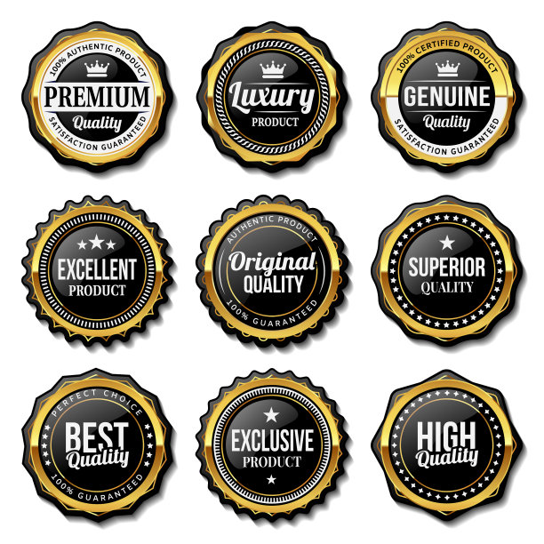 密封优质徽章标签图片下载