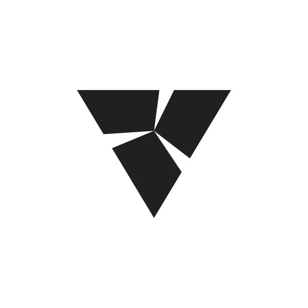 三角形圆形几何螺旋桨logo图片下载