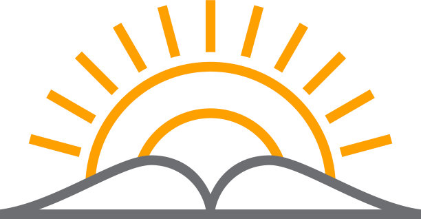 符号书和太阳线的几何设计图片下载