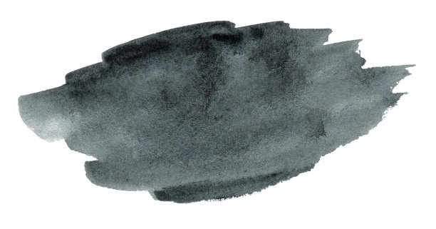 灰色水彩在白色背景。颜色溅在纸上。图片下载