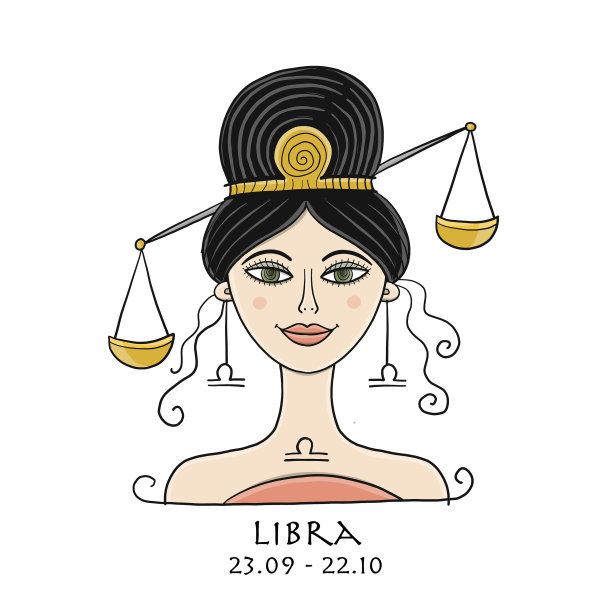 天秤座:黄道十二宫气相星座图片下载