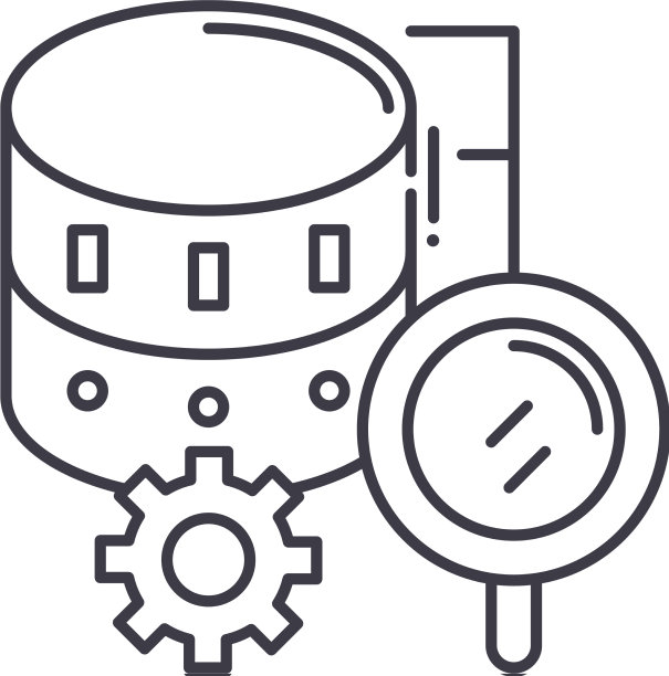 增长分析图标线性孤立图片下载