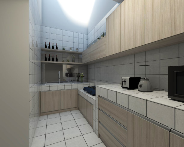 家居风格的厨柜设计图片下载