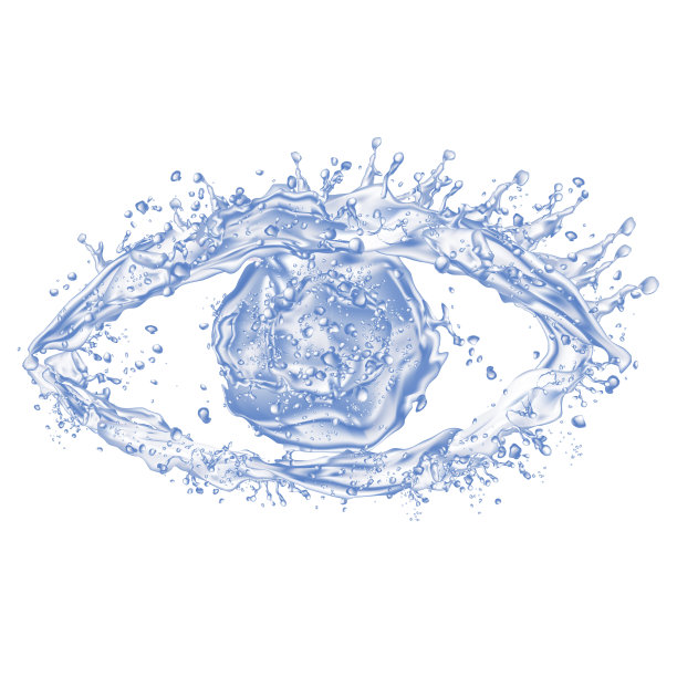 水喷雾的眼睛图片下载