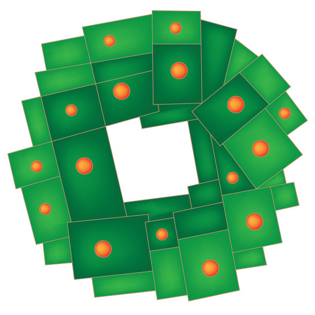 圣诞花环的节日装饰和图片下载