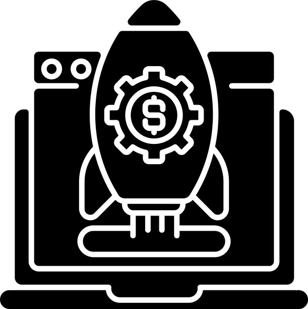 启动开发黑色字形图标图片下载