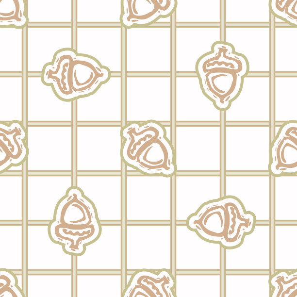 无缝极简的橡子块印花图案背景。淡色调柔和的墙纸。简单现代scandi男女皆宜的儿童设计。有机光中性婴儿新生儿苗圃印花。图片下载