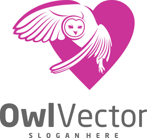 猫头鹰标志模板创意猫头鹰标志设计图片下载