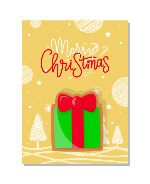 圣诞快乐，寒假祝福礼物图片下载