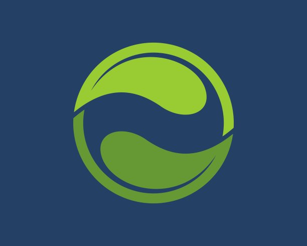 无限自然圈叶在绿色图片下载