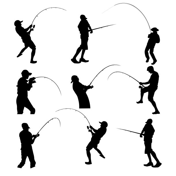 海捕鱼轮廓图片下载