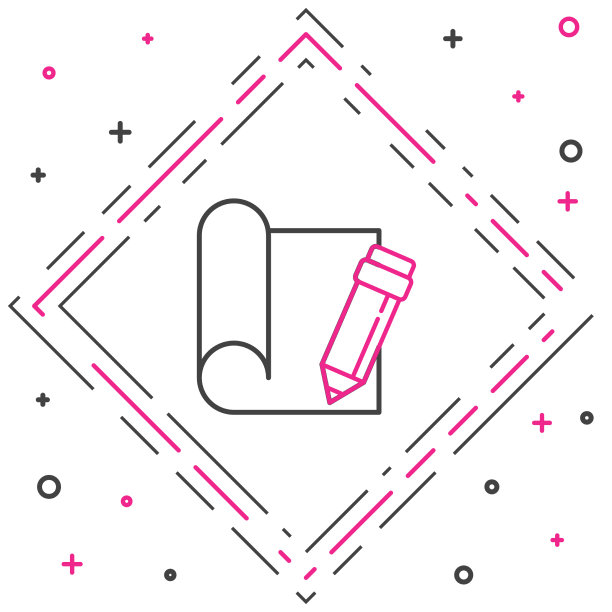 工程用线绘图纸和铅笔图片下载