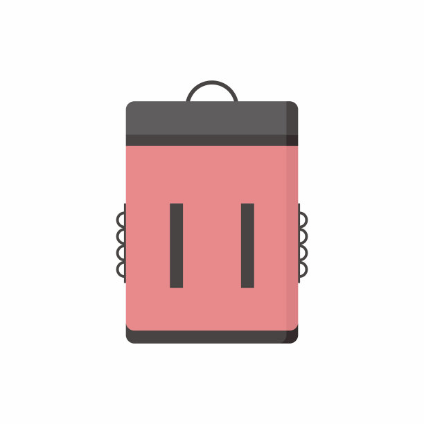 便携式冷却器背包图标孤立在白色背景上。野餐包。卡通设计中的旅游营地或度假设备。平面矢量插图户外活动图片下载