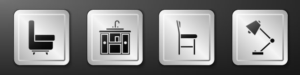 配有扶手椅的面盆柜图片下载