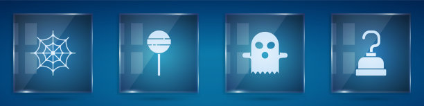 设蜘蛛网棒棒糖鬼和海盗钩图片下载