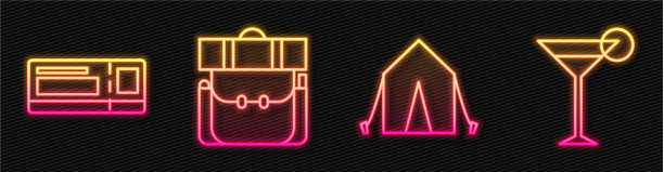 定线旅游帐篷远足旅游门票图片下载