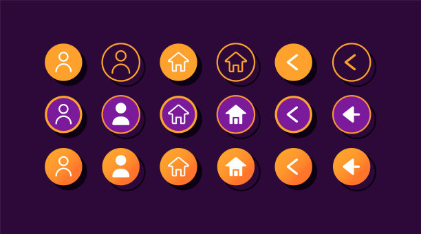 用户配置文件UI元素工具包图片下载