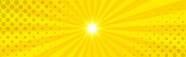 橙色漫画变焦与线条和辉光图片下载