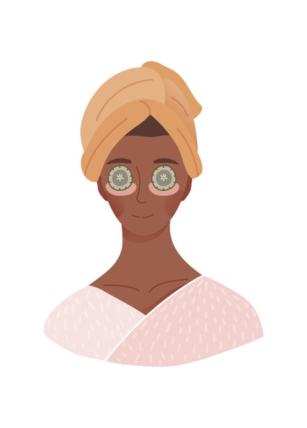 女人用粘土面膜面膜图片下载