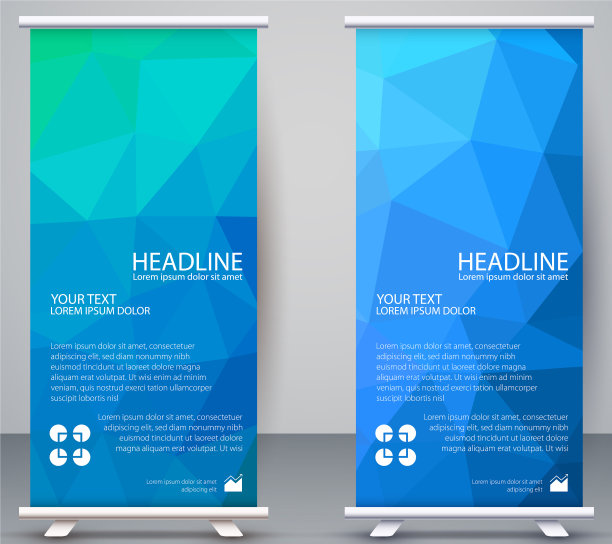 低多边形旗帜垂直多边形现代图片下载