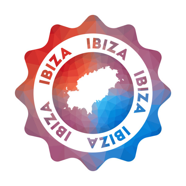 伊比沙低聚标志。图片下载