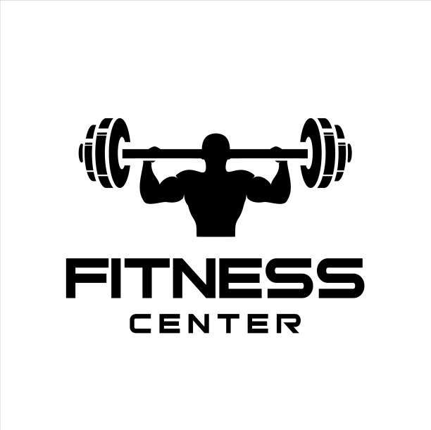 健身中心标志运动和健身标志设计图片下载