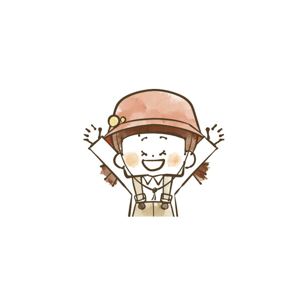 穿着户外服装的女孩举起了手图片下载