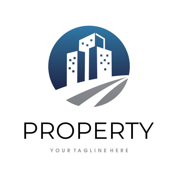 房地产标志建筑和房屋标志模板图片下载