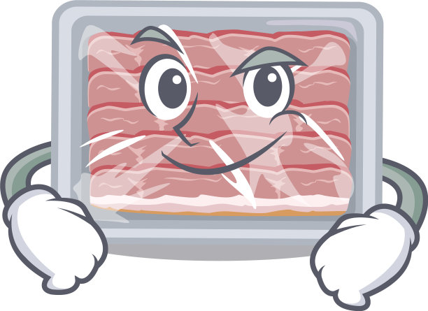 吉祥物设计有冷冻熏肉图片下载