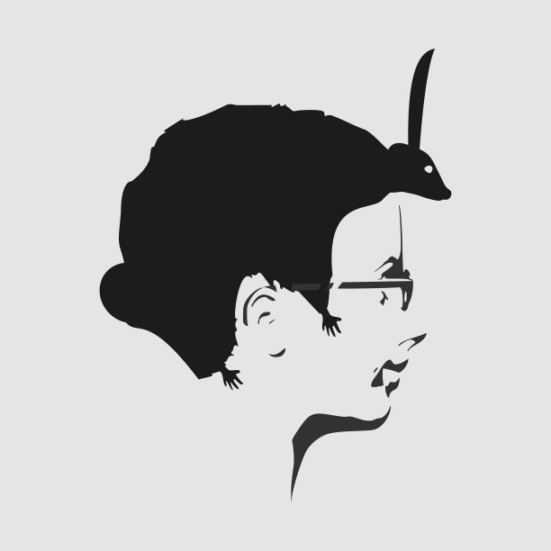 抽象的女孩发型图片下载