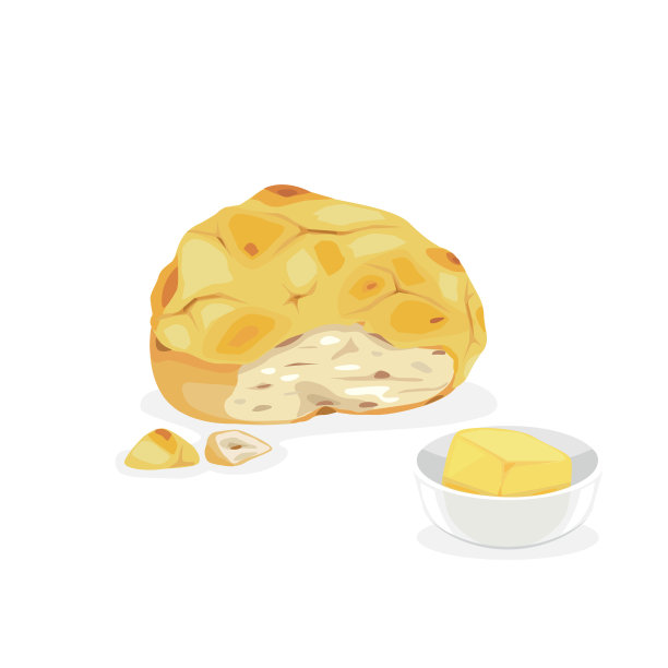 菠萝面包图片下载