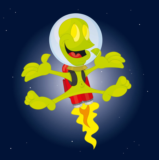 外星人在太空图片下载
