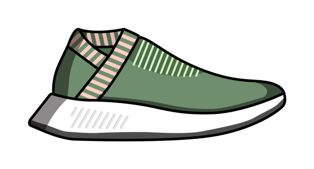 无蕾丝运动鞋孤立的白色背景图片下载