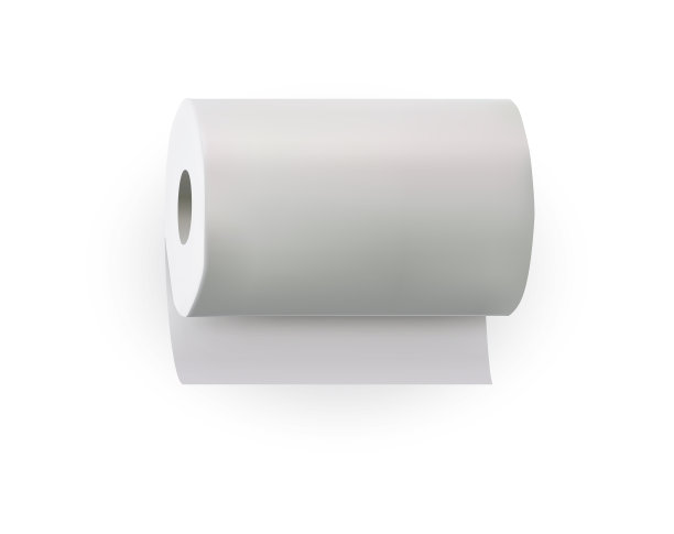 挂纸卷上隔离毛巾白色图片下载
