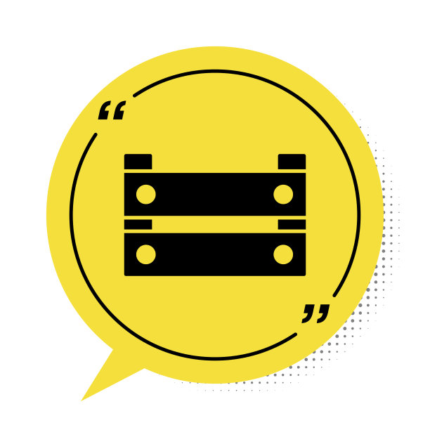 黑色木箱图标孤立在白色背景图片下载