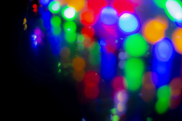 失去焦点的彩色灯光背景图片下载