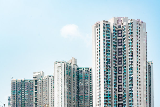 现代建筑的外观。构建抽象的背景图片下载