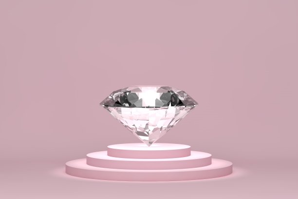 粉色架子上的钻石图片下载