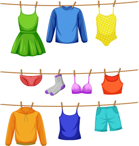 挂在绳子上的布图片下载