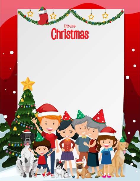 空白的圣诞框架模板图片下载