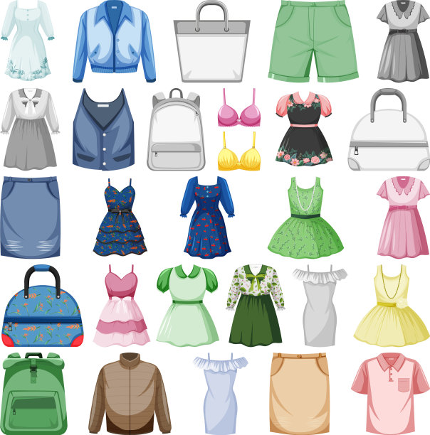 集时尚服装图片下载