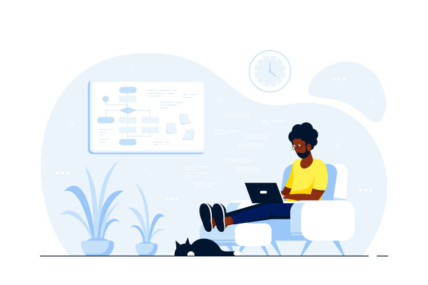 年轻黑人坐在家里的椅子上图片下载