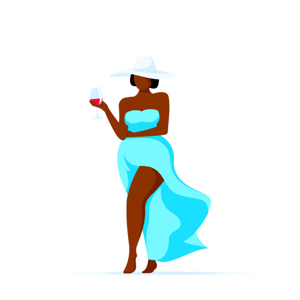 有魅力的大码女人带着一杯图片下载