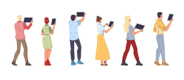 平面卡通人物集图片下载