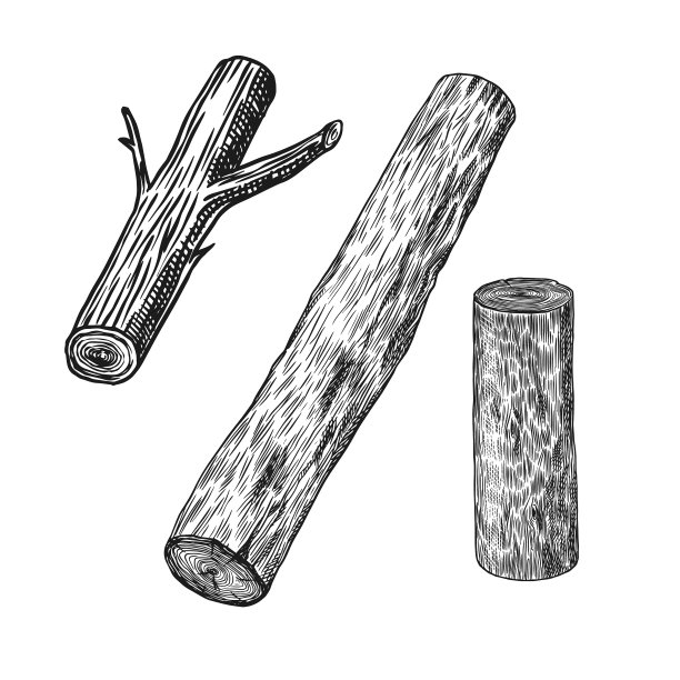 木材或木块、木板和圆木图片下载