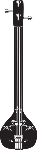 黑色和白色的印度坦普拉图片下载