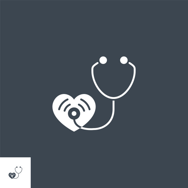 听诊器相关字形图标图片下载